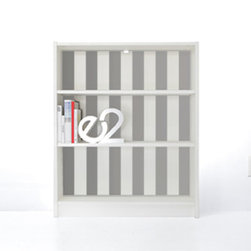 PANYL Pewter Thick Stripes for IKEA BILLY - Home Decor