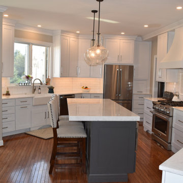 Gorgeous Grey and White Kitchen