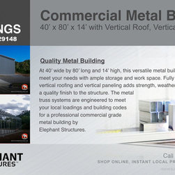 Metal Buildlings - Outdoor Structures