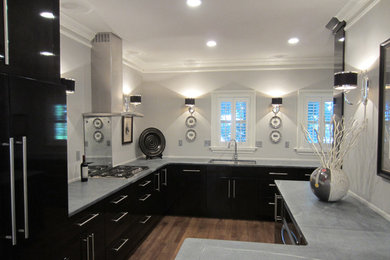 Example of a minimalist kitchen design in Other