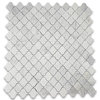 Carrara Marble Arabesque Baroque Lantern Mosaic Tile Venato Honed Big, 1 sheet