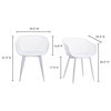 Contemporary Piazza Outdoor Chair White - M2 - White
