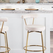 Velvet and Leather Bar Stools WL for Labor Day