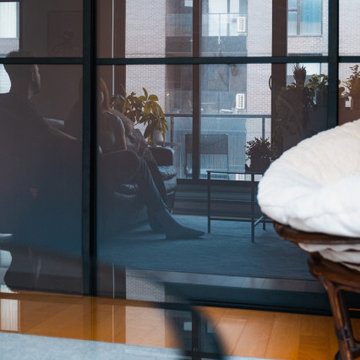 Urban Simplicity: Custom Room Divider Installation