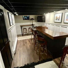Philly rowhouse basement bar