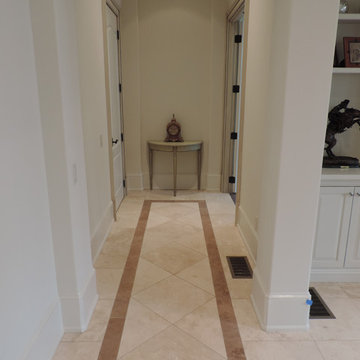 Travertine Tile Hallway - Atlanta