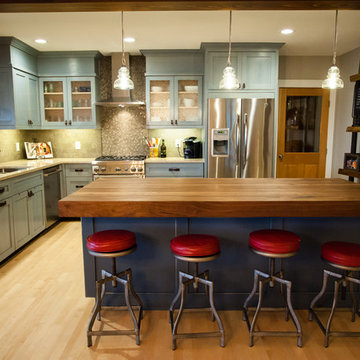 Kitchen/living room remodel with open floor plan