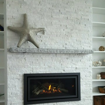 Contemporary Fire by the Ocean