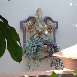 Atlantis Wall Fountain / Planter - Outdoor Pots And Planters