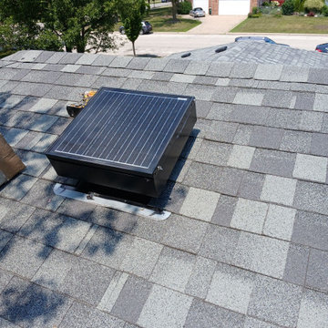 Baffle and Cellulose Insulation Install In Attic