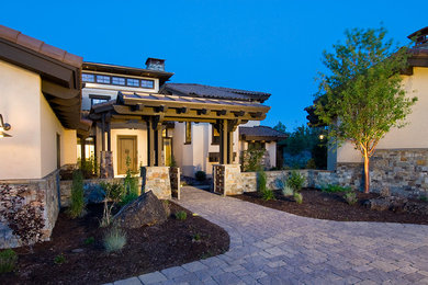 Inspiration for a contemporary exterior home remodel in Other