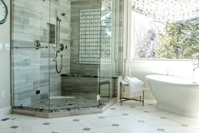 Inspiration for a transitional bathroom remodel in Salt Lake City