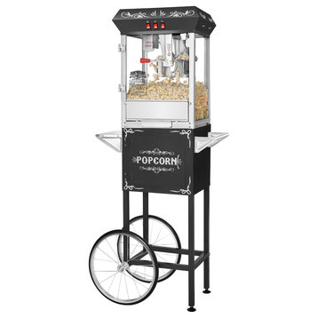 Foundation Popcorn Machine With Cart 8oz Popper With Stainless-Steel Kettle