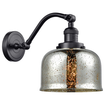 Large Bell 1 Light Sconce In Matte Black (515-1W-Bk-G78)
