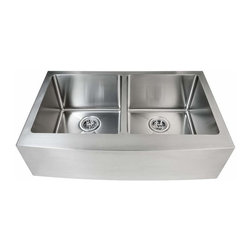Miseno - Miseno MSS163320F5050 32-7/8" Apron Front Farmhouse Double Basin - Kitchen Sinks