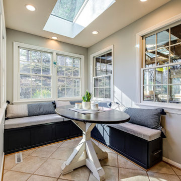 Transitional Two-finish Kitchen Design Alexandria, VA