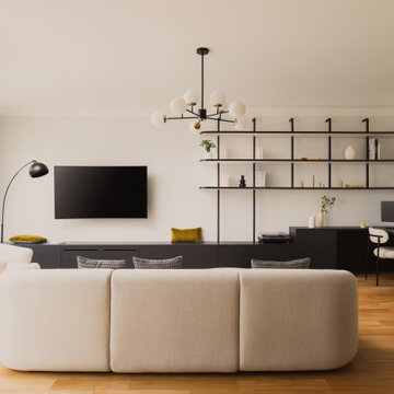 Circulations, courbes et nouvelle respiration pour ce 105m2