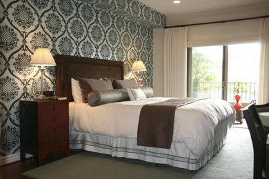 Eclectic bedroom photo in Los Angeles