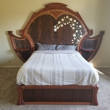 Award winning marquetry bed