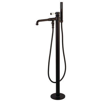 Ks7035Dpl Paris Freestanding Tub Faucet With Hand Shower, Oil Rubbed Bronze
