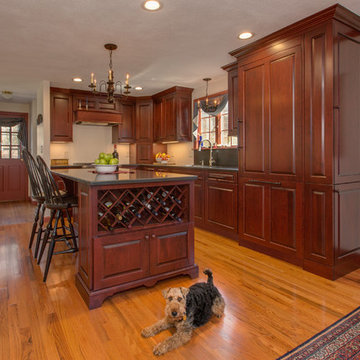 Classic Nashua Colonial Burgundy Kitchen