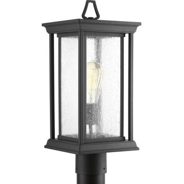 Endicott Collection 1-Light Post Lantern, Black