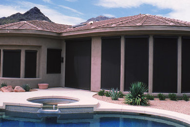 Patio - mediterranean patio idea in Denver