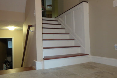Inspiration for a mid-sized timeless staircase remodel in San Francisco