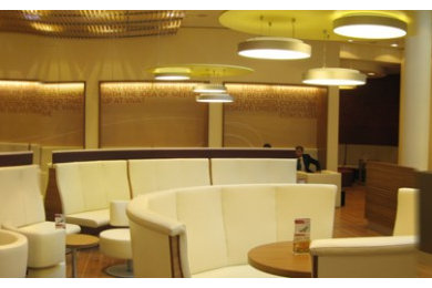 Loungebereich des OMV Headquarter in Wien
