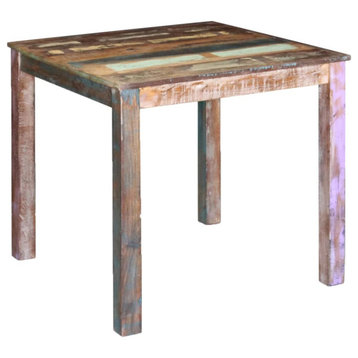 Vidaxl Dining Table Solid Reclaimed Wood 31.5"x32.3"x30"