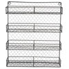 Double Wide 4 Row Chicken Wire Spice Rack