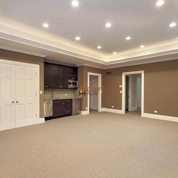 Coffered Ceiling with Molding in Formal Room in a House Vaughan