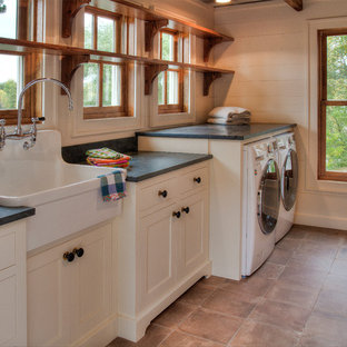 75 Beautiful Laundry Room With Shaker Cabinets And Soapstone