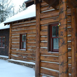 White Cedar Log Siding--Hand Hewn - Products