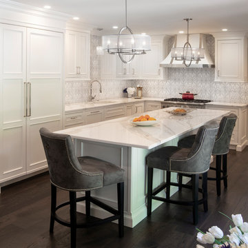 White Transitional Kitchen - Doylestown