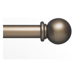 Custom Wrought Iron Drapery Hardware - Ball Bronze - Window Treatment Accessories