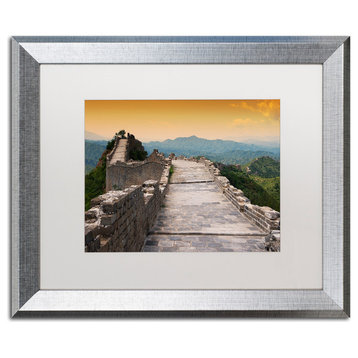 Philippe Hugonnard 'Great Wall VI' Art, Silver Frame, White Matte, 20"x16"