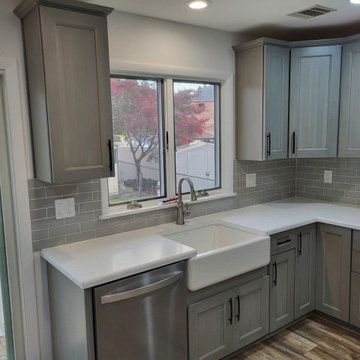 Gray Shaker Kitchen Remodel in Staten Island, NY