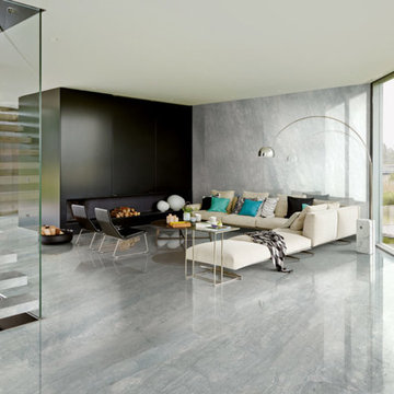 Grigio Carnico floors and wall