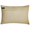 Green Velvet Linen 12"x22" Lumbar Pillow Cover Block, Velutinous Chartreuse