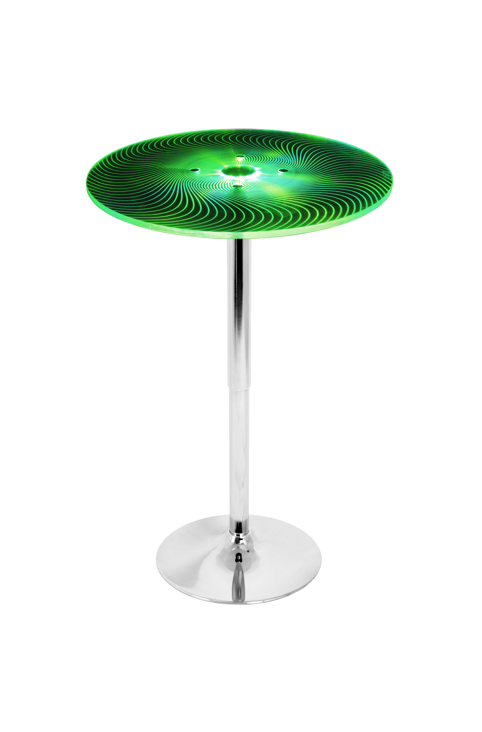 LumiSource Spyra Light Up Adjustable Bar Table