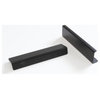 RCH Modern Stainless Steel Finger Edge Pull, Various Finishes, Black, 5 7/8 Inch