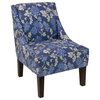 Misty Swoop Arm Chair, Mum Blue Ground