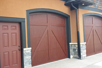 Example of a trendy exterior home design in Calgary