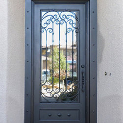 Corsica - Wrought Iron & Glass Entry Door - Front Doors