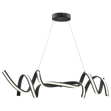 Munich Dimmable Integrated LED Chandelier, Black, Without Smart Dimmer