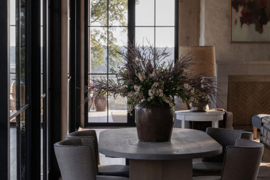 Inspiration for a transitional dining room remodel in Austin