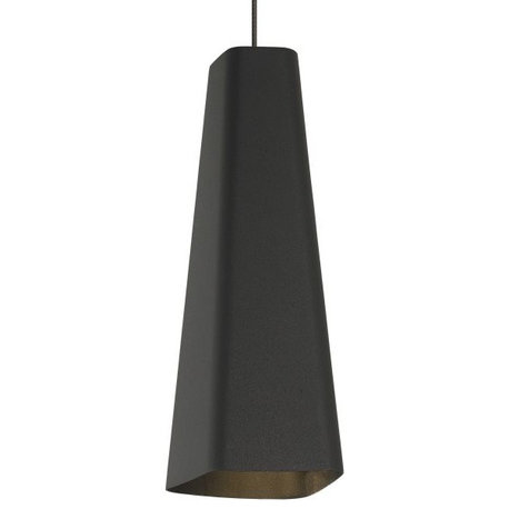 Tech Lighting Monopint-Rhonan 1-Light Pendant, Black/Nickel