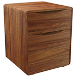 Maria Yee - Merced 20" File Cabinet, Dove - Please refer to secondary images for finish and leather variations listed.