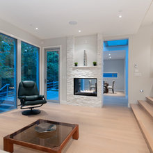 Living-room fireplace